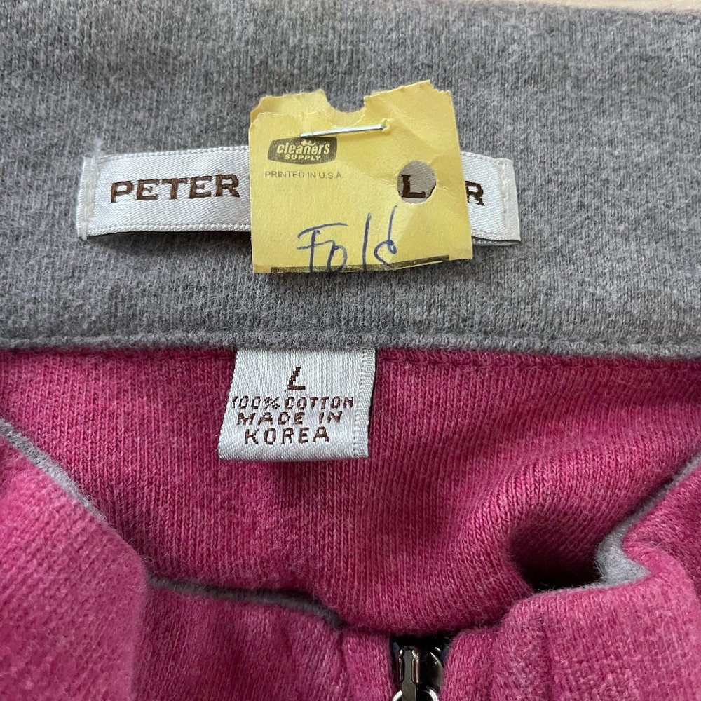 PETER MILLAR Cotton Crown Comfort Mens 1/4 Zip Sweater Size large - Picture 4 of 5